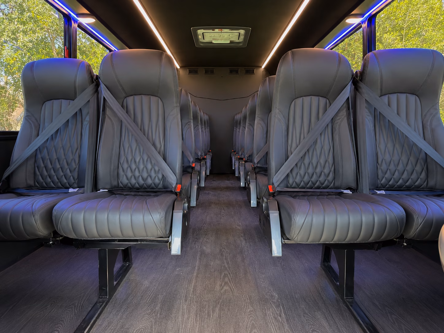 orem 15 passenger minibus inside