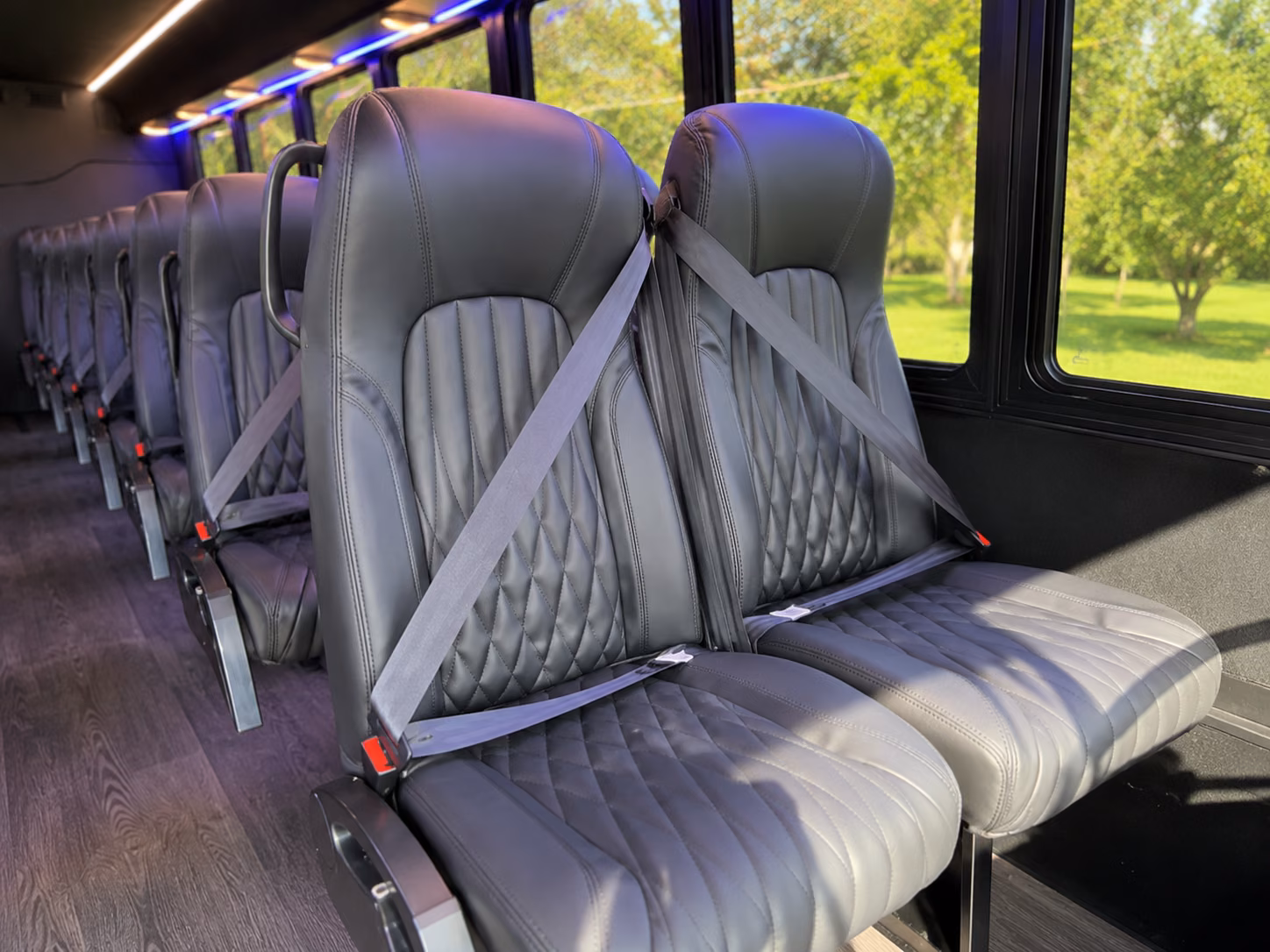 orem 15 passenger minibus interior