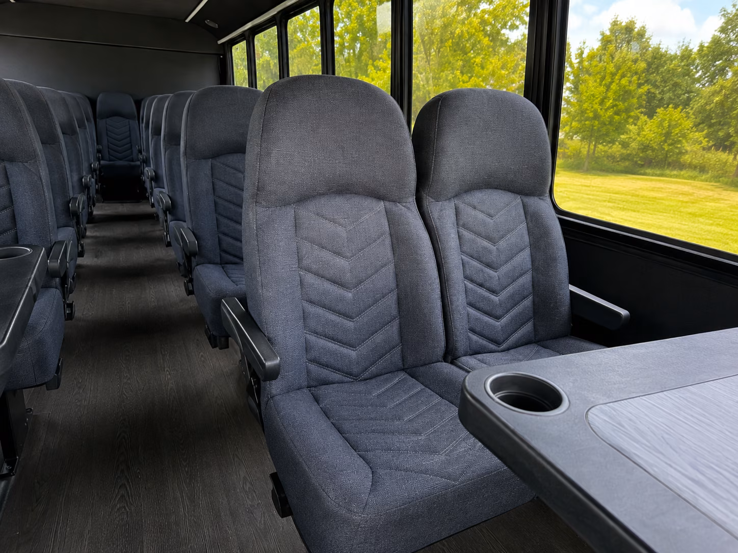 orem 18 passenger minibus interior