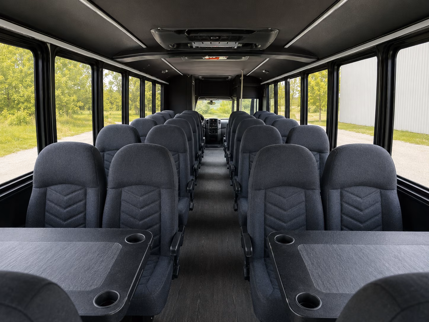 orem 20 passenger minibus inside