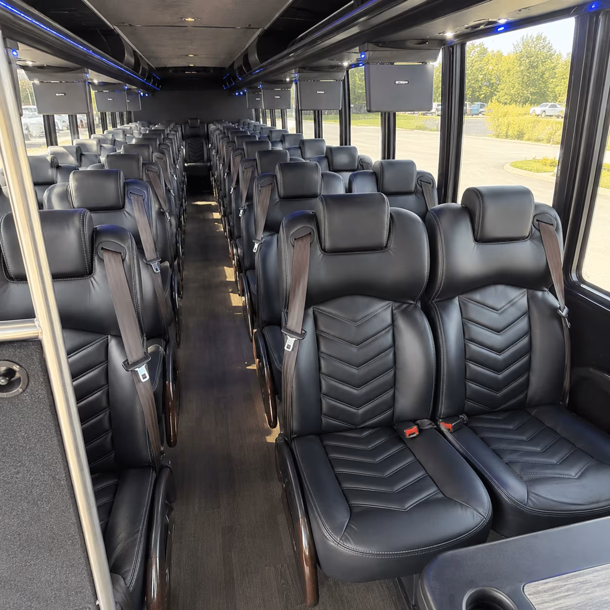 orem 35 passenger minibus inside