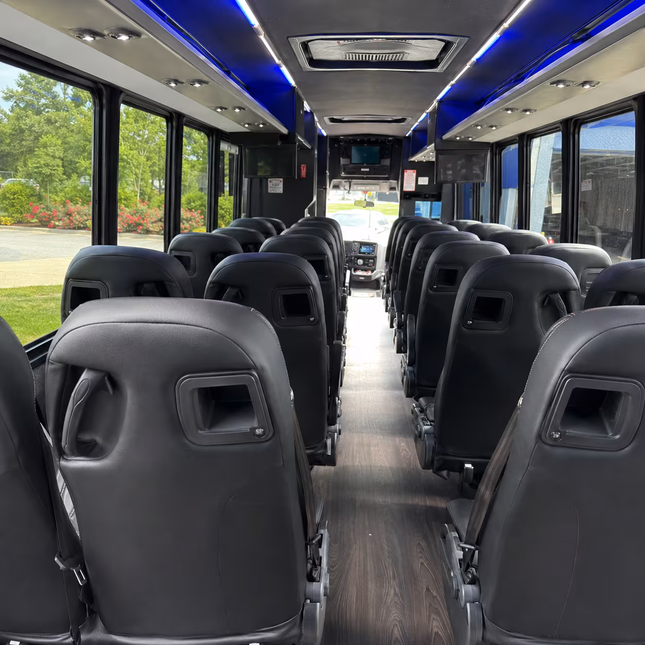 orem 35 passenger minibus interior