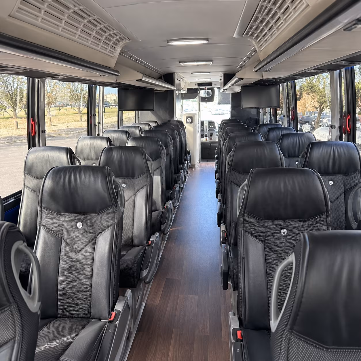 orem 56 passenger charter bus interior