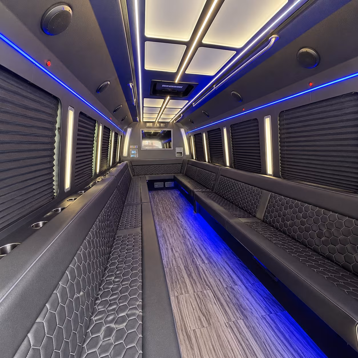 orem party bus rental interior