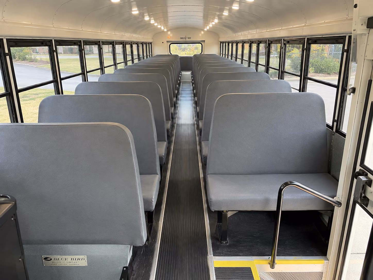 orem school bus inside