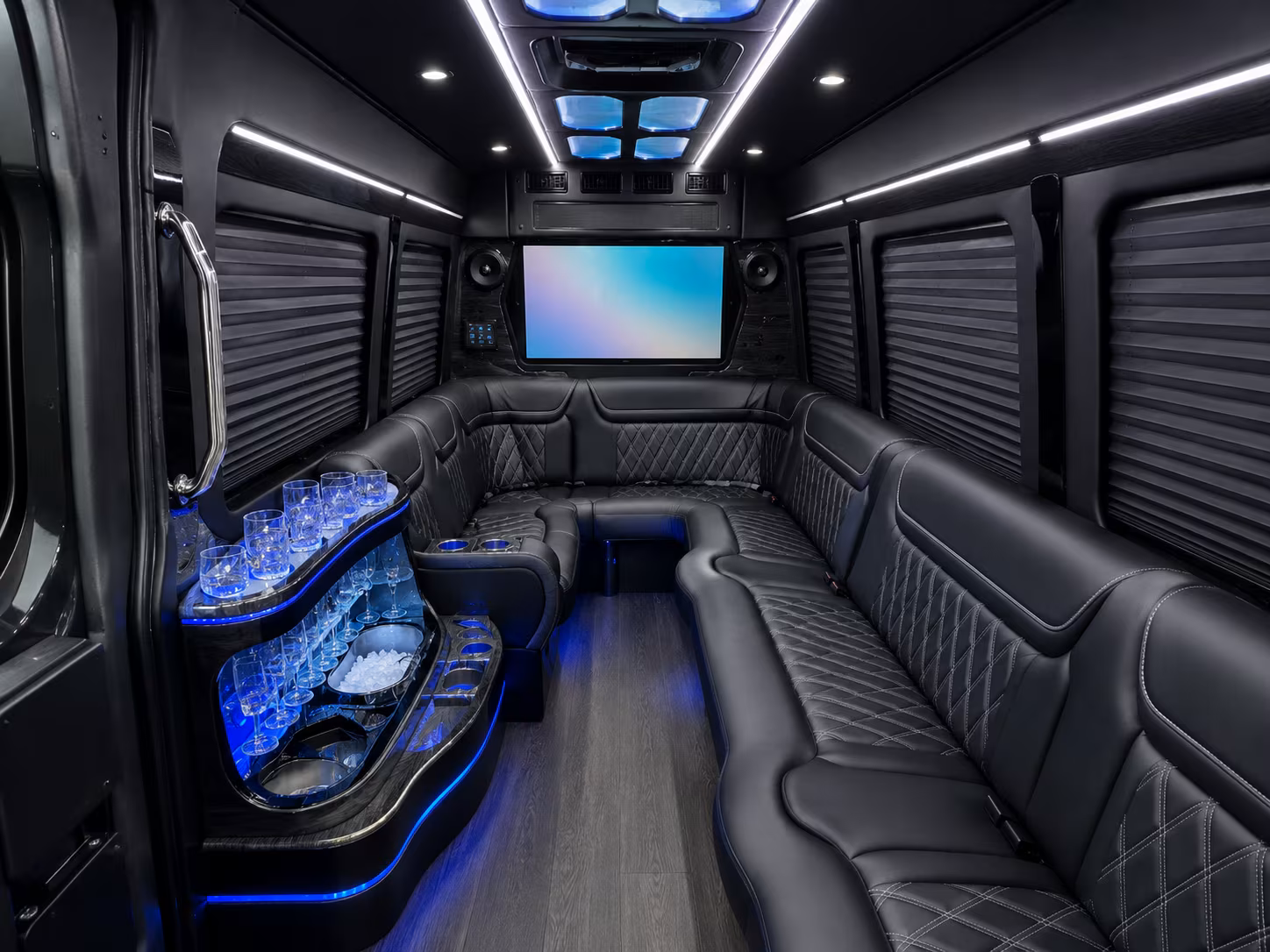 orem sprinter limousine interior