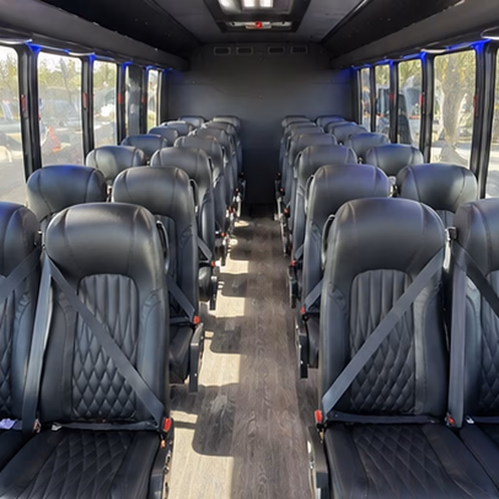 orem wedding transportation onboard seating